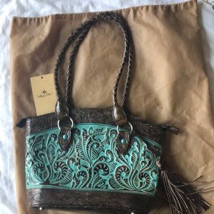 Patricia Nash shoulder bag Zorita Turquoise